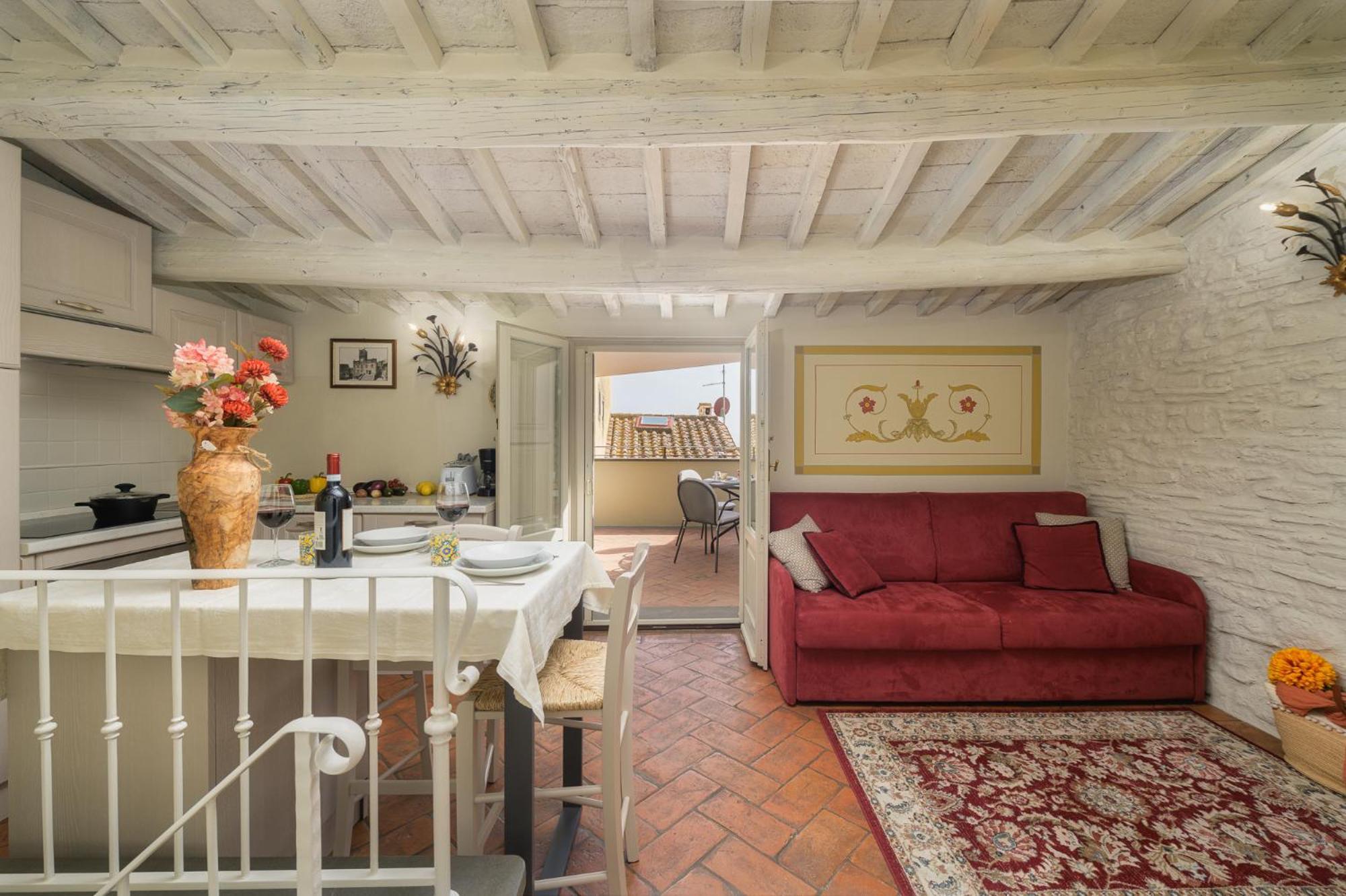 Apartmán Terrazza Silena, Centro Storico Con Vista Cortona! Exteriér fotografie
